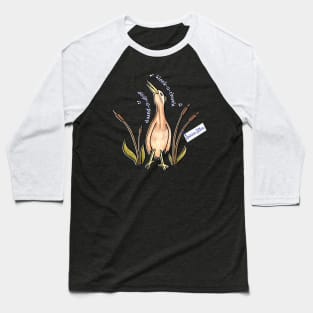 American Bittern Singing Baseball T-Shirt